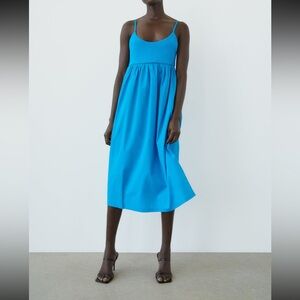 Zara Dress with Ribbed Trim